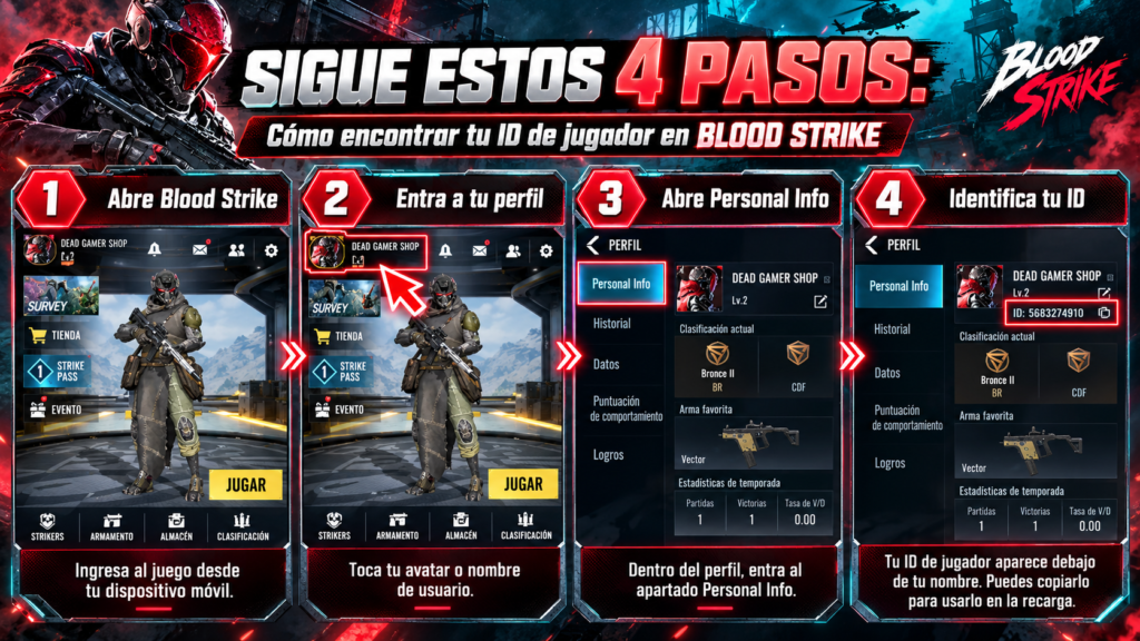 ¿Cómo obtengo mi ID de jugador?