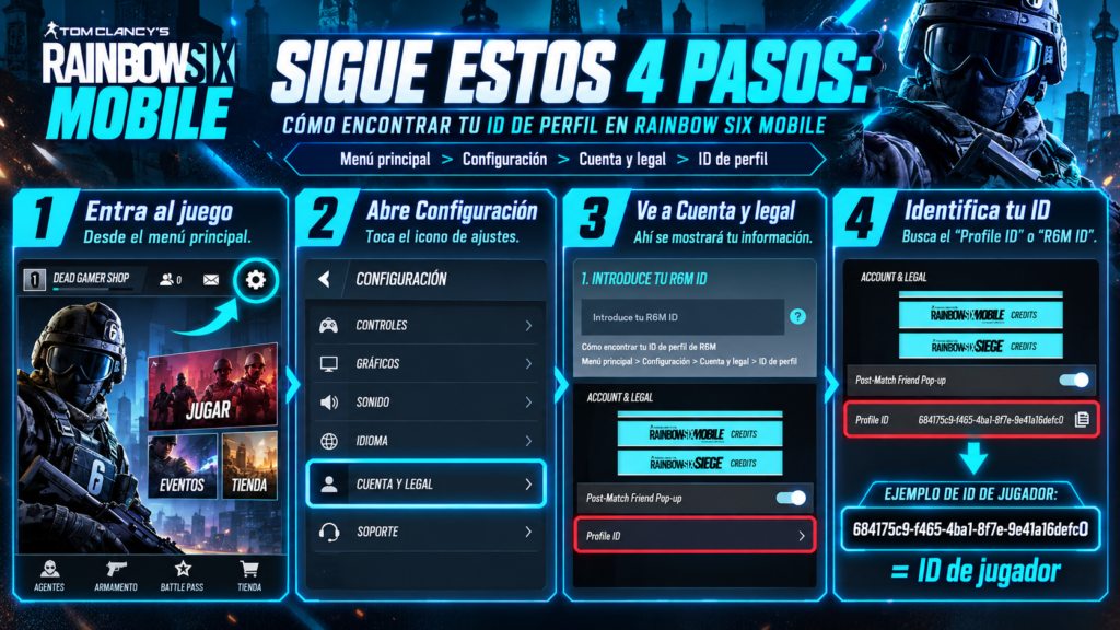 ¿Cómo obtengo mi ID de jugador?