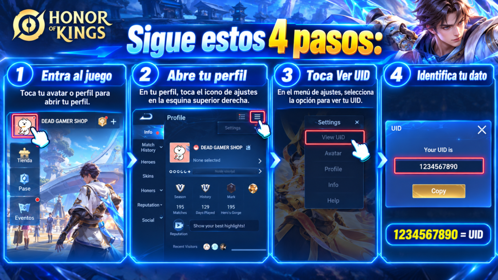 ¿Cómo obtengo mi ID de jugador?