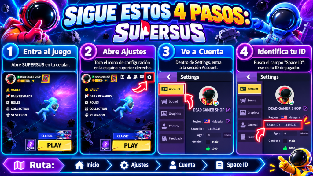 ¿Cómo obtengo mi ID de jugador?